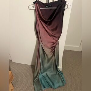 Zara Gradient Sleeveless Midi Dress